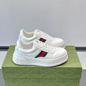 Tênis Gucci  chunky de couro - Branco