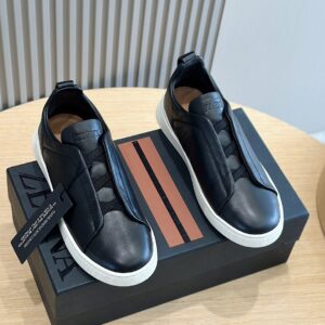 Tênis Zegna Triple Stitch - Preto